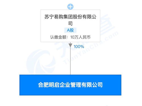 蘇寧成立全資子公司合肥明啟，聚焦企業管理與商務咨詢